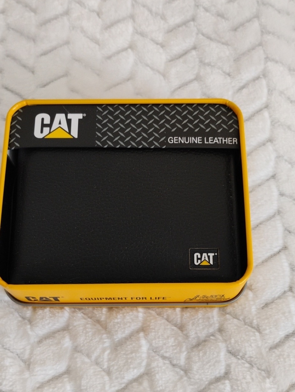 CAT Men’s Black Genuine Leather Wallet